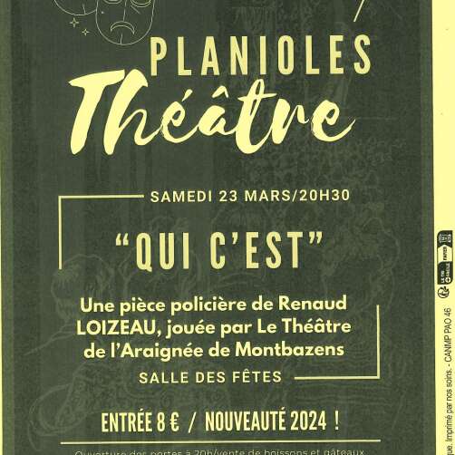 Théâtre "qui c'est" à Planioles