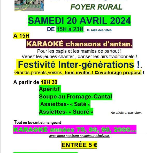 Journée festive inter-générations à Labathude
