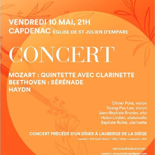 Concert, les Rencontres Musicales de Figeac à Saint-Julien d'Empare, festival de printemps