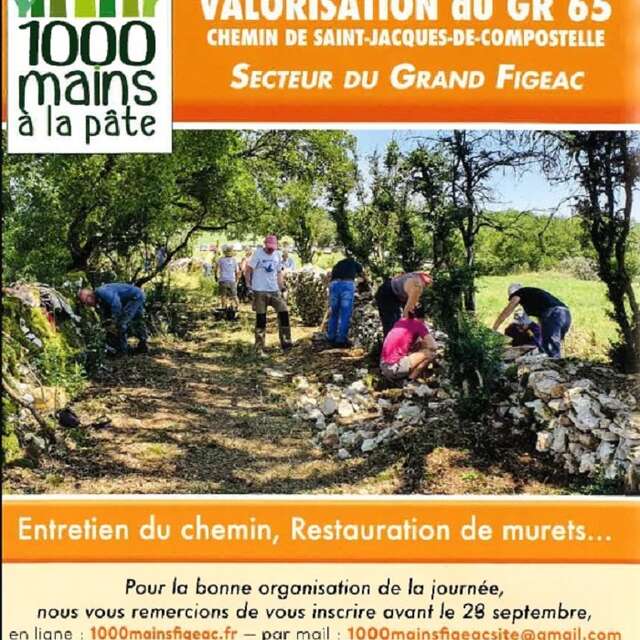 "1000 Mains à la Pâte" -  Valorisation du Chemin de Compostelle à Figeac