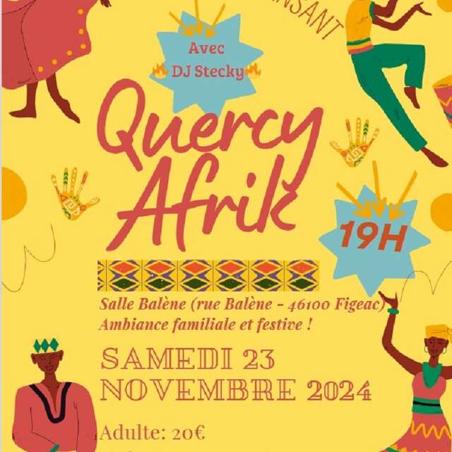 Soirée africaine, repas dansant à Figeac