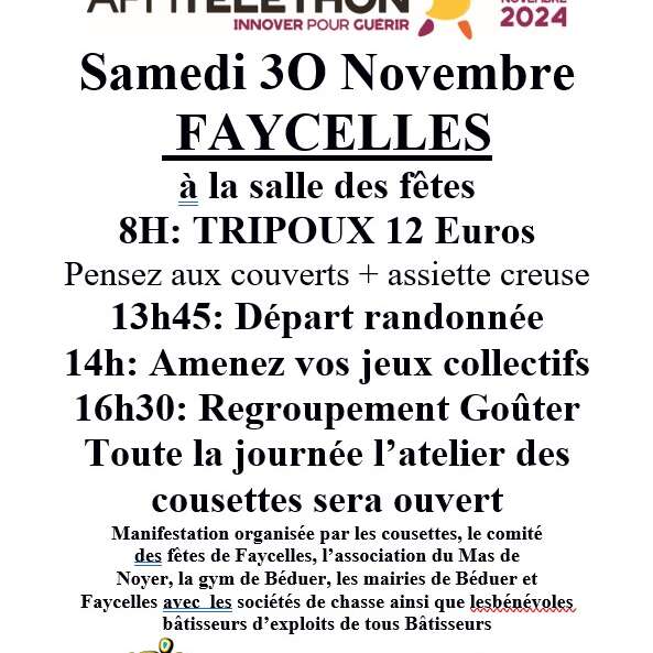 Téléthon à Faycelles