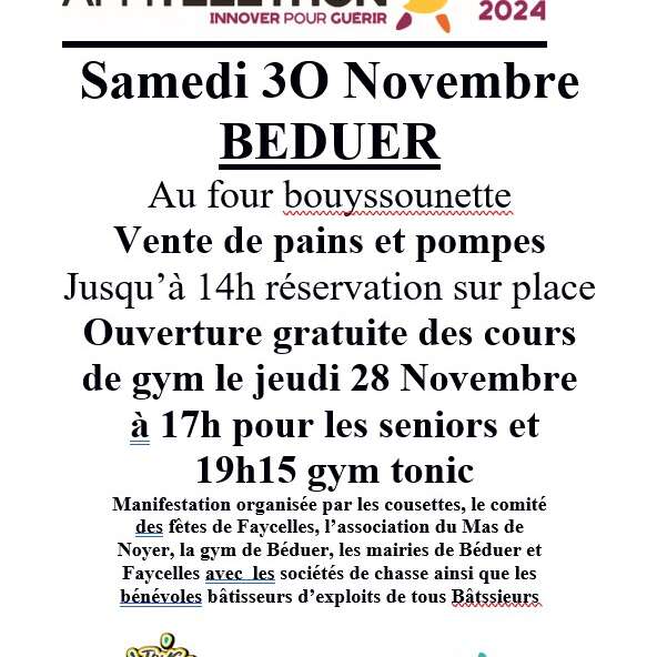 Téléthon à Béduer