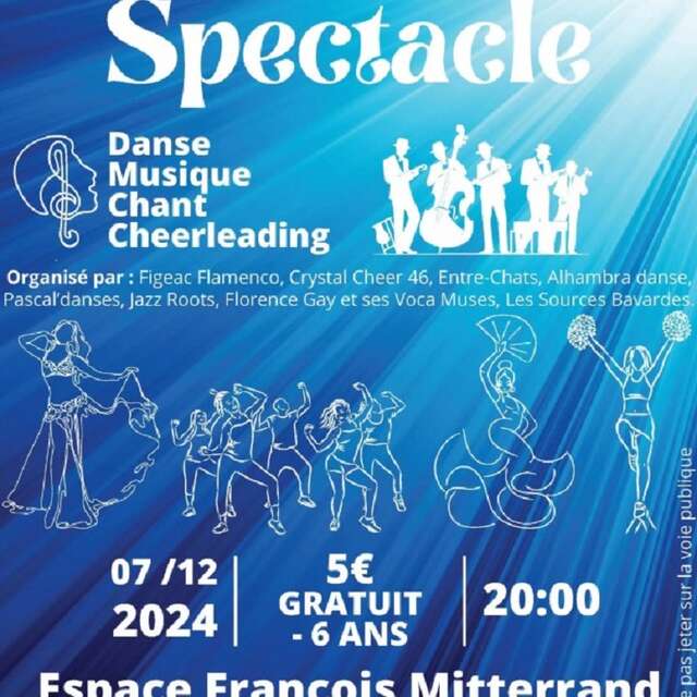 Spectacle  pour le téléthon à Figeac