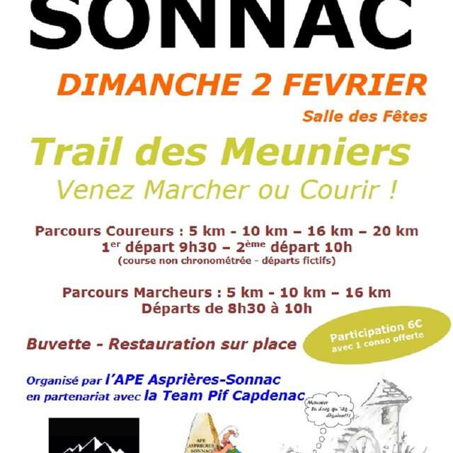 Trail des Meuniers à Sonnac