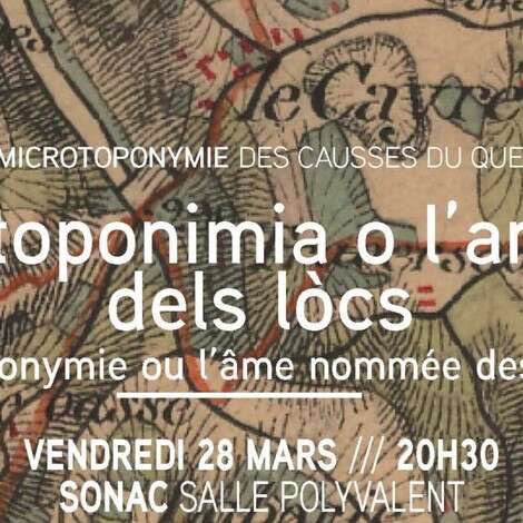 Conférence à Sonac : la toponymie ou l’âme nommée des lieux