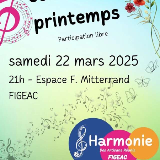 Concert de Printemps avec l’Harmonie des Artisans Réunis de Figeac