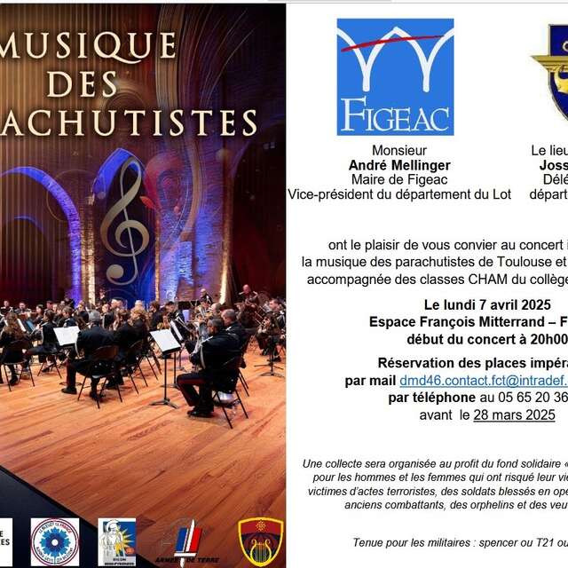Concert à Figeac : la Musique Des Parachutistes