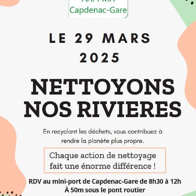 Nettoyons nos rivières avec l'AAPPMA de Capdenac-Gare