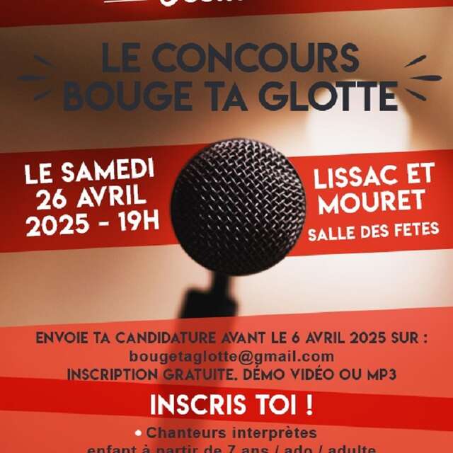 Concours de chant "bouge ta glotte" à Lissac et Mouret