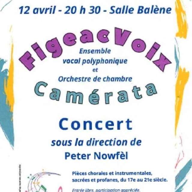 Concert Figeac Voix Camérata à Figeac