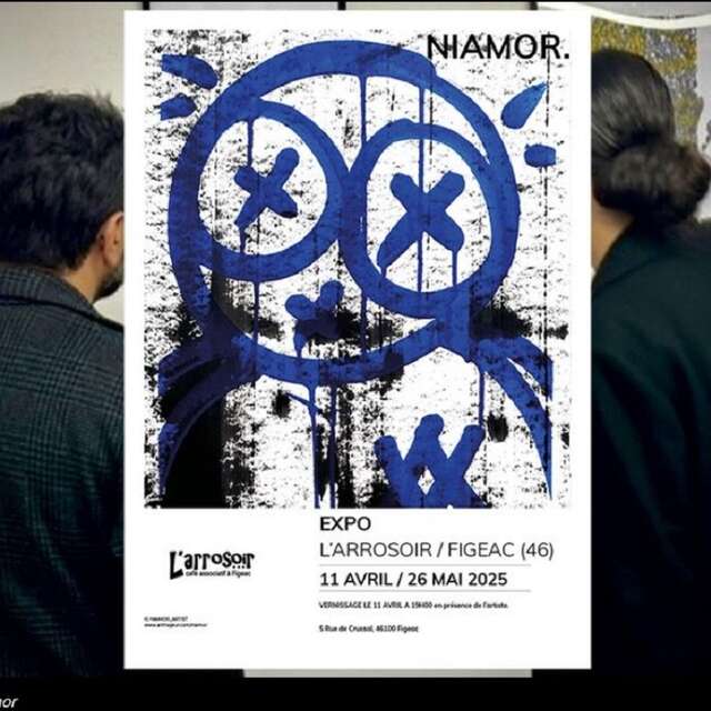 Exposition de Niamor à l'Arrosoir Figeac