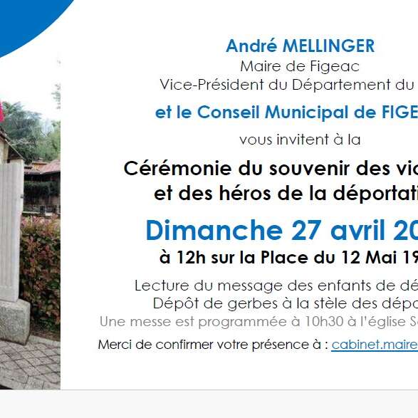Cérémonie du souvenir des victimes et des héros de la déportation