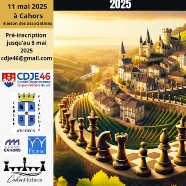 Grand tournoi d'échecs à Figeac
