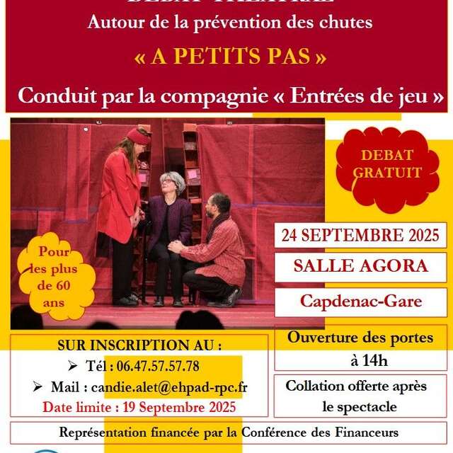 Débat théâtral « À petits pas » à Capdenac-Gare