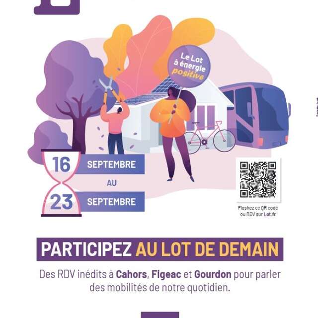 Journées de la mobilités à Figeac, Lot en transitions : comment se déplacer autrement !