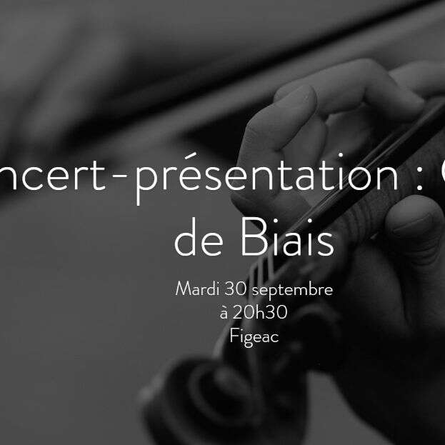 Concert-présentation de Xavier-Vidal à Figeac, "Camins de biais"