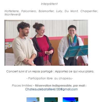Les soupers de Bataillé à Figeac : concert voyage baroque