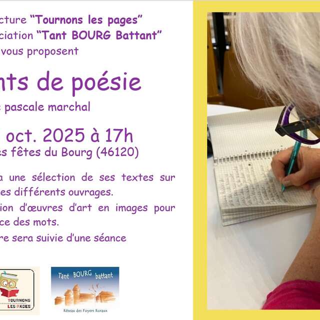 Soirée Instants de poésie à le Bourg