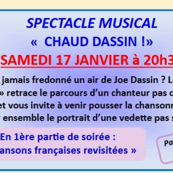 Spectacle Musical à le Bourg : le " Chaud Dassin"