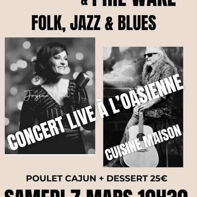 Concert Loona Blue et Phil Wake à l’Oasienne de Lissac-et-Mouret