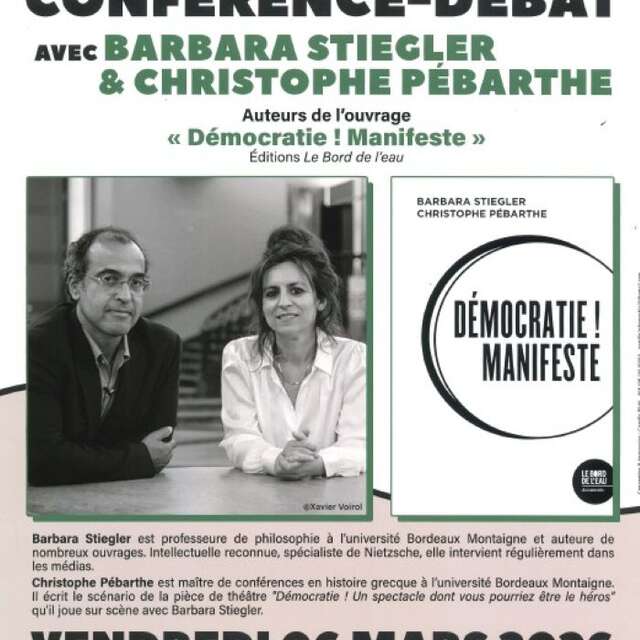 Conférence-débat avec Barbara Stiegler et Christophe Pébarthe à Cajarc