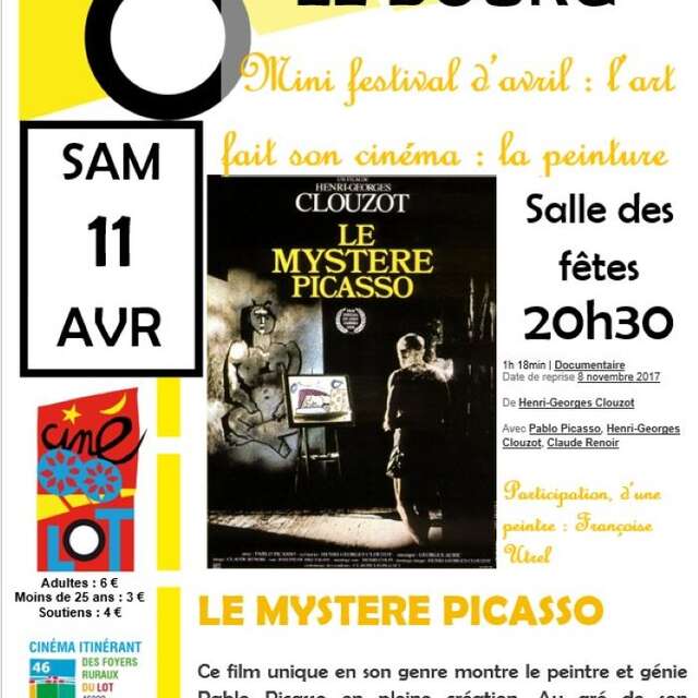 Le Bourg, mini festival de cinéma , l'art fait son cinéma, le mystère Picasso