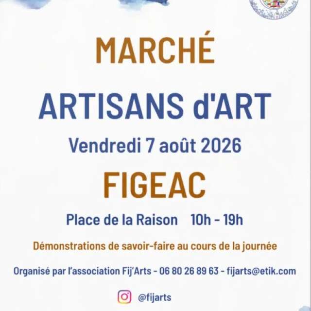 Fij'art : marché d’art et d'artisanat d’art à Figeac