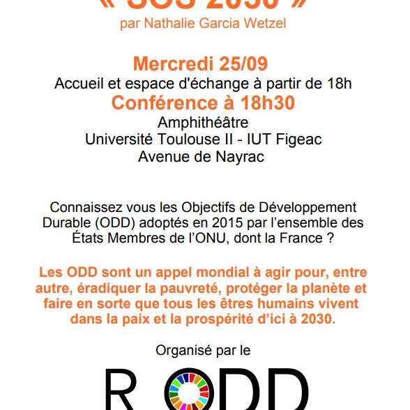 Conférence « SOS 2030 » à l'IUT de Figeac