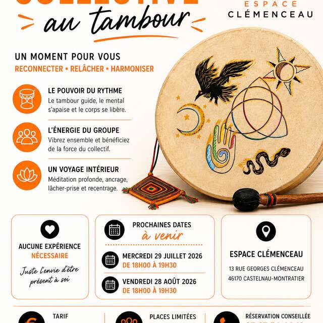 Atelier méditation collective au tambour