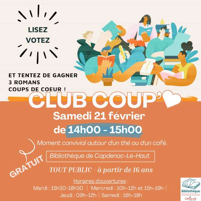 Club coup de cœur à la bibliothèque de Capdenac-le-Haut