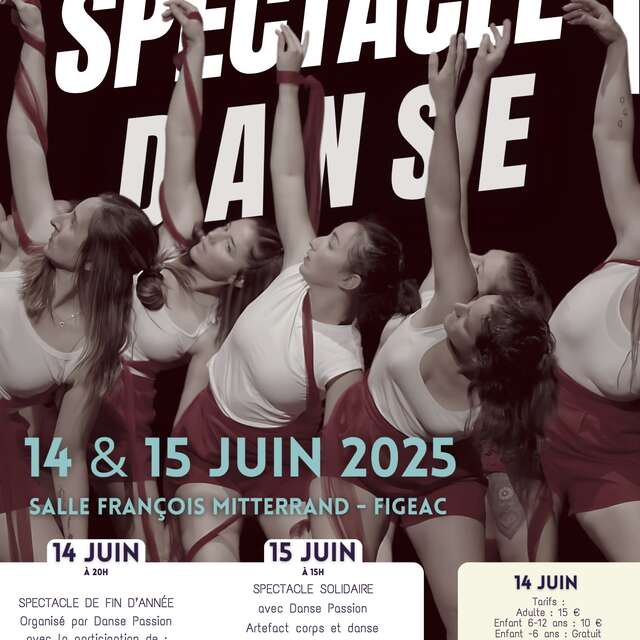 Spectacle Danse Passion à Figeac