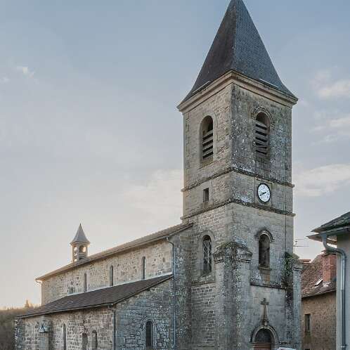 Visite de l'église Saint-Jean Baptiste de Comiac