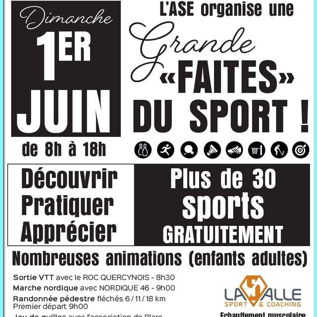 Grande « Faites » Du sport à Espédaillac