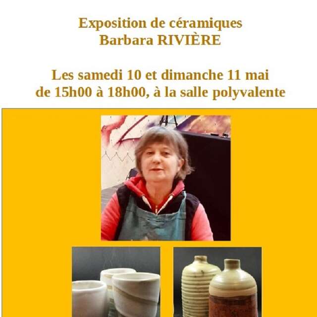 Mai artistique à Espédaillac, les céramiques de Barbara Rivière