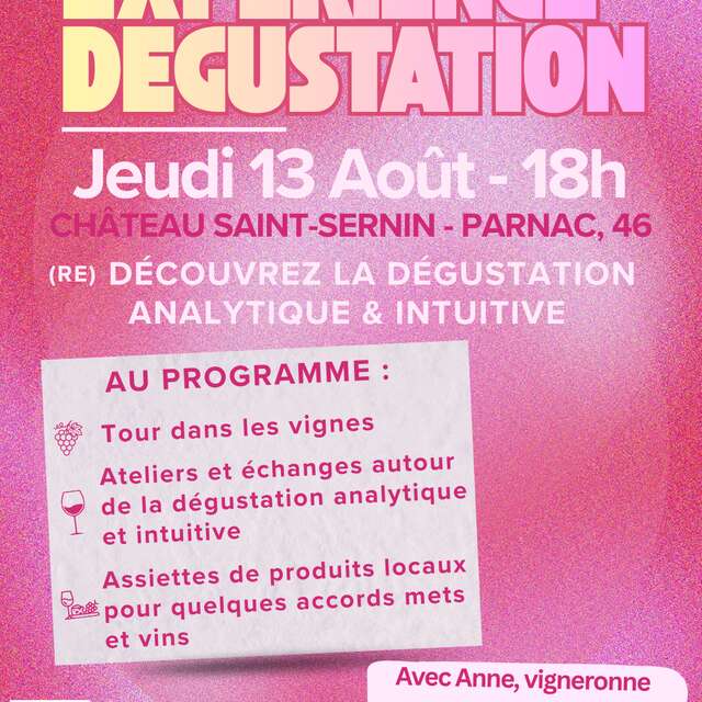 Expérience dégustation