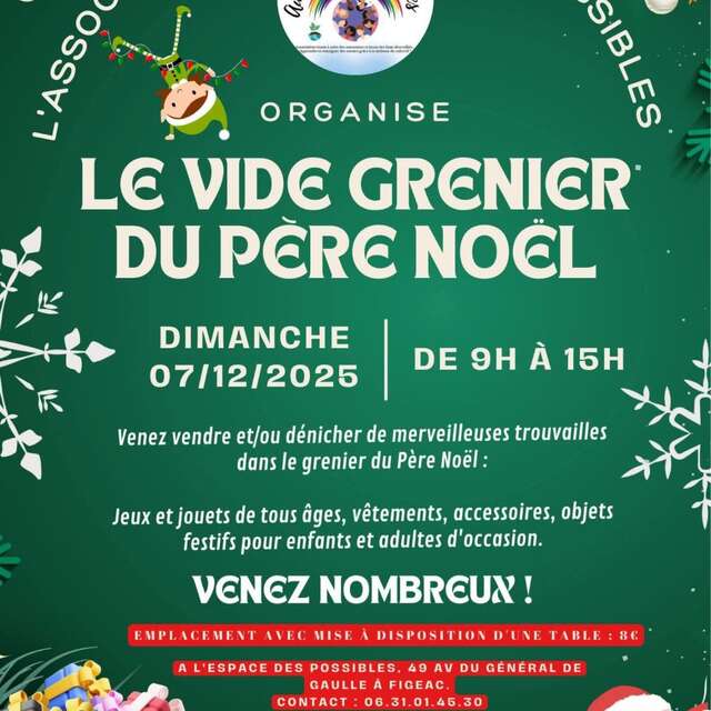 Vide-Greniers du Père Noël à l'Espace des Possibles à Figeac