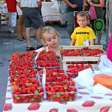 Petit marché à Puybrun