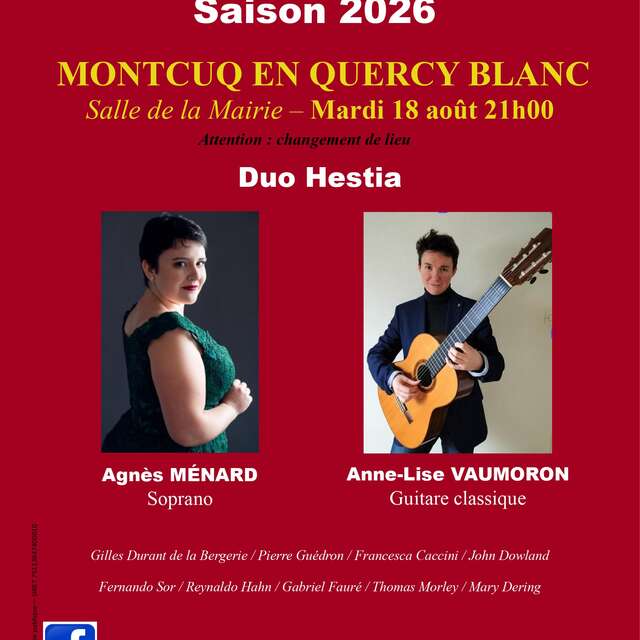 Festival du Quercy Blanc : Duo soprano et guitare classique