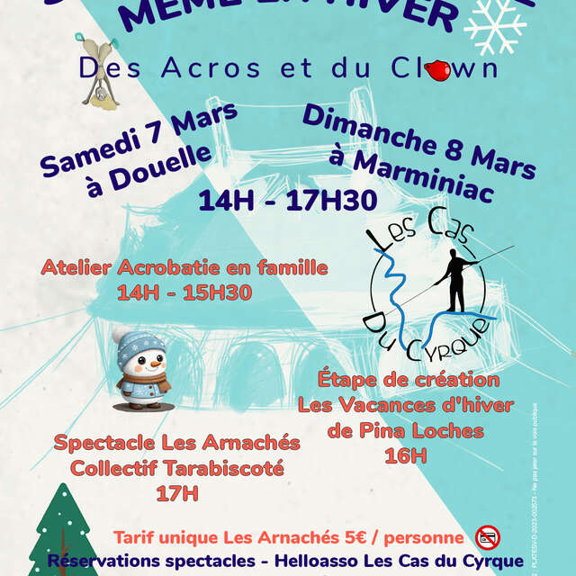 Ateliers/spectacles : Sors tes parents "Même en hiver"