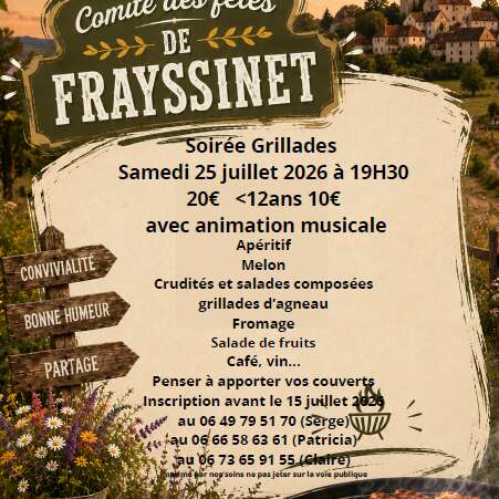 Soirée grillades à Frayssinet