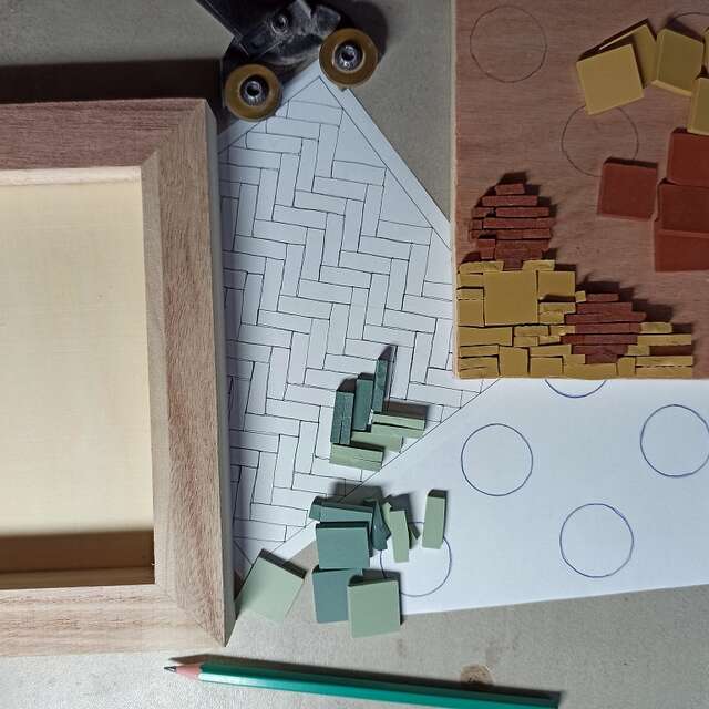 Atelier d'animation adulte :  découvrir la mosaïque