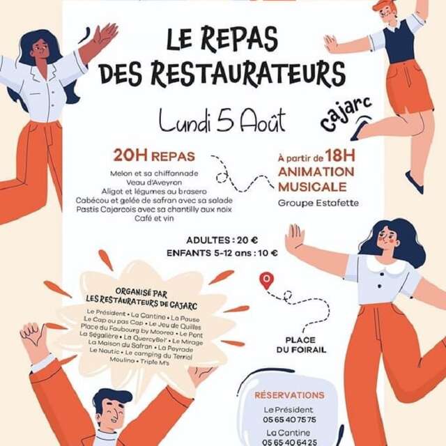 Repas des restaurateurs à Cajarc