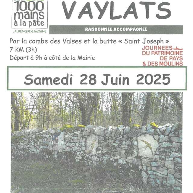 Journées du Patrimoine de Pays et des Moulins: randonnée accompagnée à Vaylats