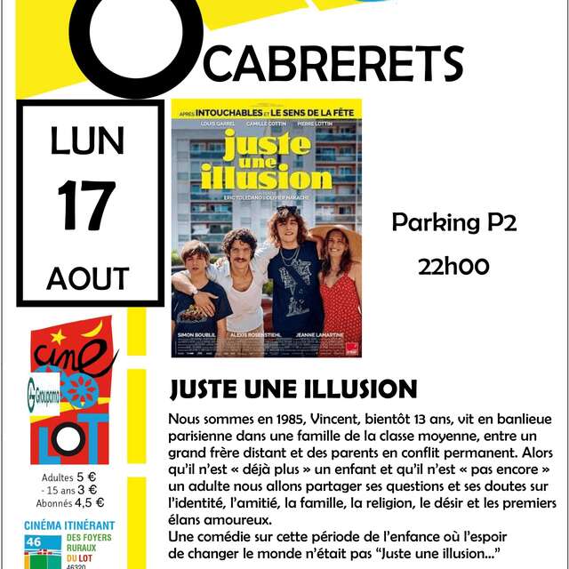 Cinéma en plein air : "Juste une illusion"