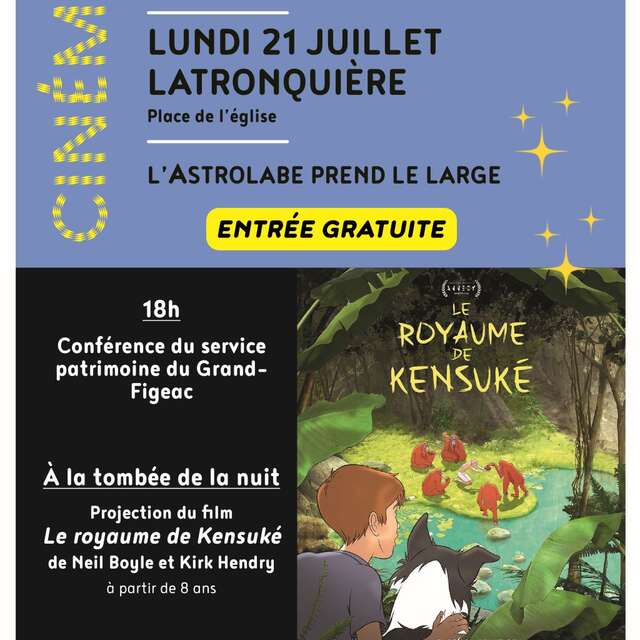 Cinéma sous les étoiles à Latronquière : le Royaume de Kensuké