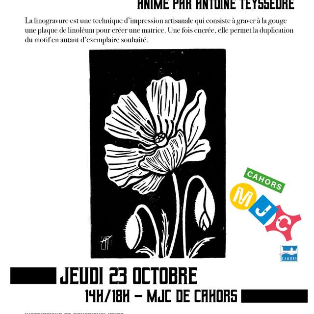 Stage de linogravure - MJC Cahors