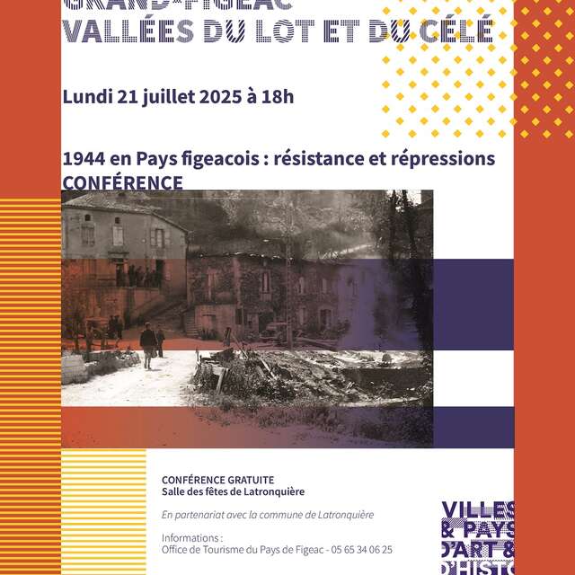 Conférence "1944 en Pays figeacois, résistance et répressions"