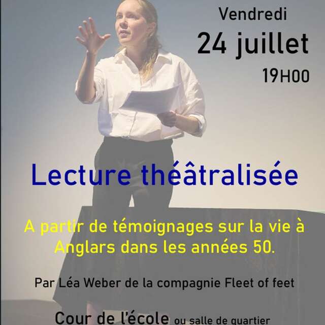 Lecture théâtralisée : témoignages d'Anglars dans les années 1950