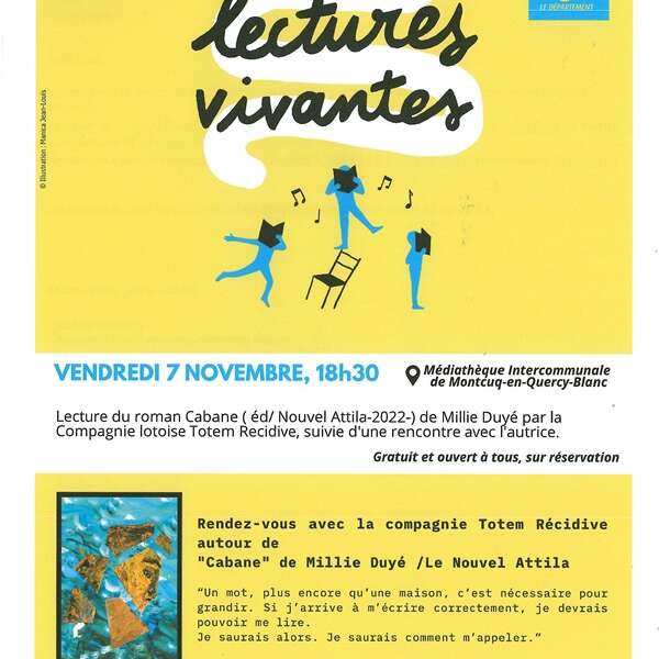 Lectures vivantes à Montcuq-en-Quercy-Blanc